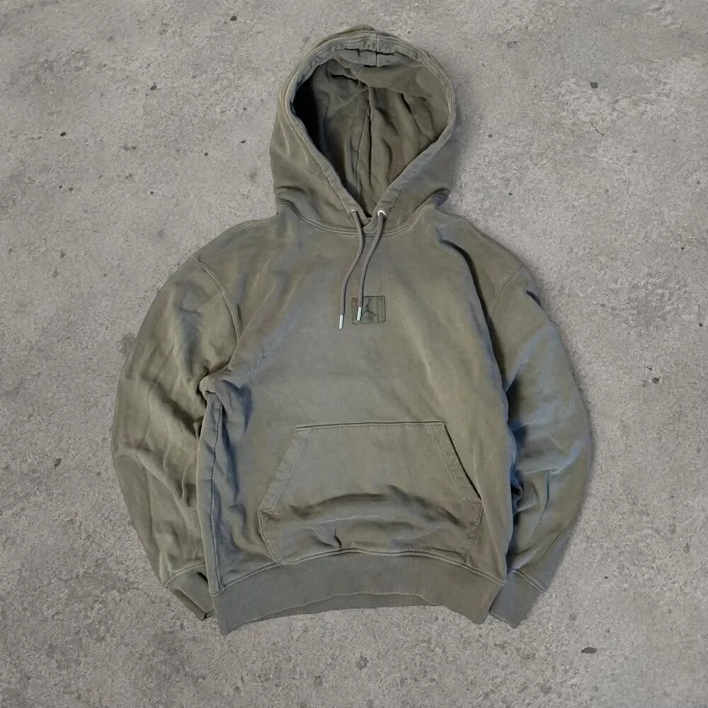Jordan Brand olive green hoodie baggy men’s Size Small